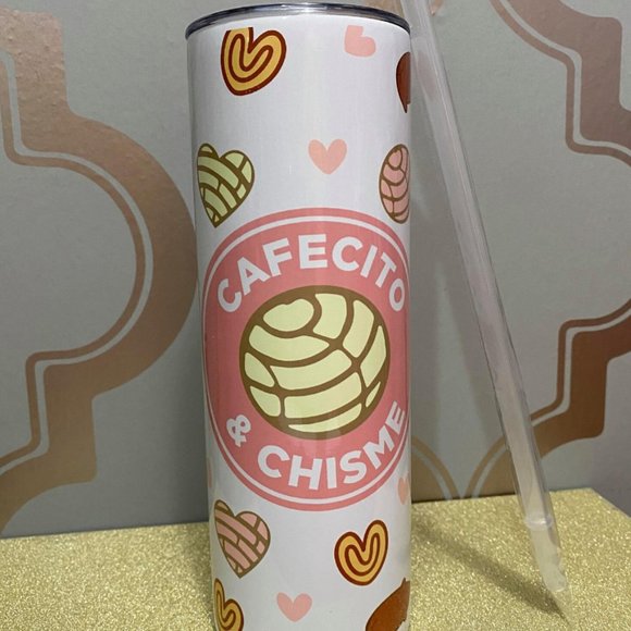 NWT Cafecito & Chisme 20 oz Tumbler - Picture 2 of 3